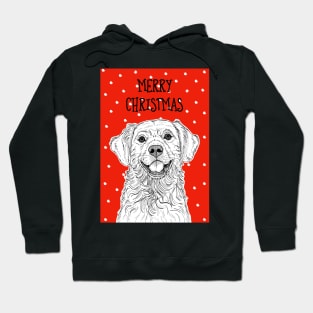 Golden Retriever Christmas Greeting Hoodie